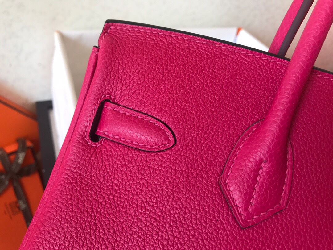 Hermes Birkin 35CM Togo Leather Handbag Rose Red